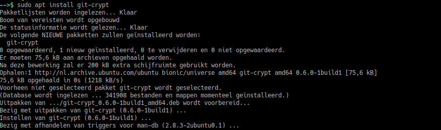 git-crypt installeren