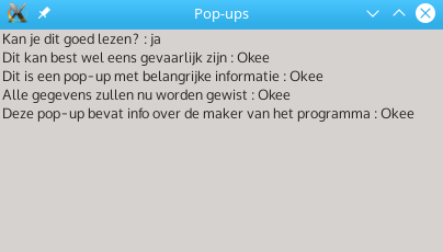 resultaten pop-up